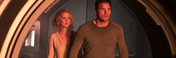 Anunțul pasagerilor: Jennifer Lawrence și Chris Pratt sunt nedumeriți