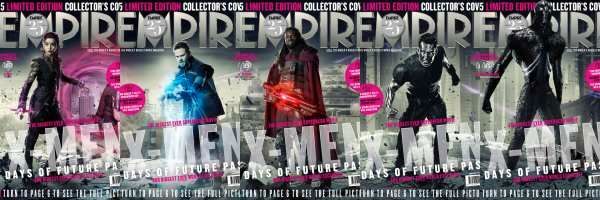 X-MEN: TAGE DER ZUKÜNFTIGEN VERGANGENEN Empire-Covers - Teil 5: Blink, Iceman, Bishop, Colossus und Future Sentinel sowie alle 25 Covers zusammen in einem Bild